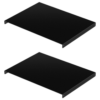 KI WISH 居家生活 平面置物板 46cm 鐵架配件 台灣製造, 黑色, 2個
