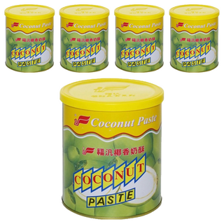 福汎 椰香奶酥 不含防腐劑 不含膽固醇 奶素可食 即可食用 烘焙調理專用, 800g, 5罐