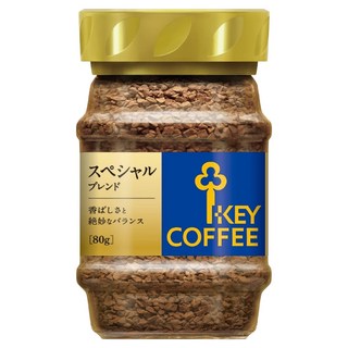 Key Coffee 即溶咖啡粉 混和,80g,1罐 - 香醇濃郁，快速沖泡, 1入