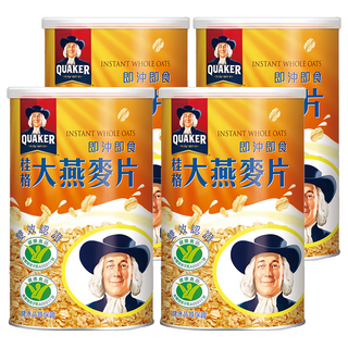 QUAKER 桂格 大燕麥片, 700g, 4罐