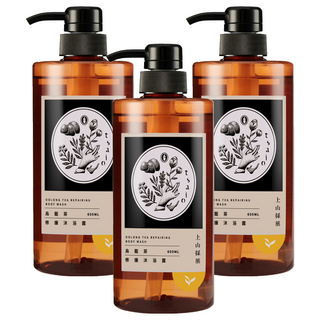 tsaio 上山採藥 修護沐浴露 烏龍茶, 600ml, 3瓶