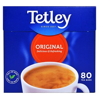 Tetley 泰特利 經典原味紅茶茶包, 3.125g, 80個, 1盒