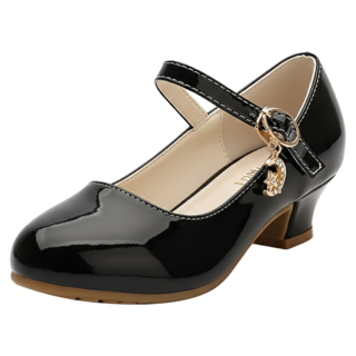 Lulushu 女童基本款方跟高跟鞋