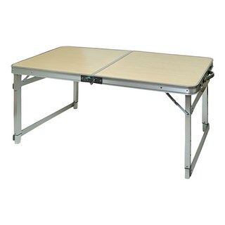 FOSO 方管無傘孔鋁合金折疊桌 輕巧耐用 方便收納, 白楓, 1個