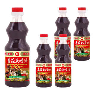 萬家香 香菇素蠔油，無味精 無人工香料 無色素, 600g, 5瓶