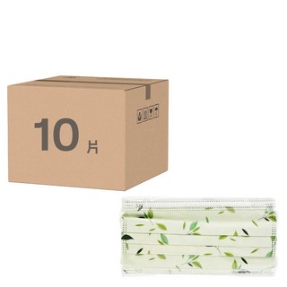 無藏生醫 成人醫療口罩 插畫款, 悠悠一抹綠, 5片, 2包