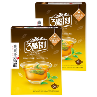 3點1刻 鐵觀音烏龍茶, 3.5g, 6包, 2盒