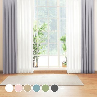 The Zari 素色遮光窗簾(附窗簾鉤10個), 灰色