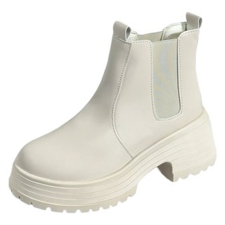 shoes& 厚底防水台切爾西踝靴 SN521