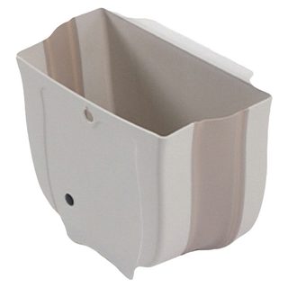 FaSoLa 櫥櫃門掛式可折疊垃圾桶 7L, 奶咖色