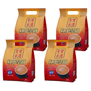 MOCCA 摩卡 厚實茶道 紅茶拿鐵, 25g, 15包, 4袋