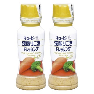kewpie QP 深煎胡麻醬 日本原裝進口 烘烤芝麻 濃郁香氣 清爽滑順 微酸香甜, 180g, 2瓶