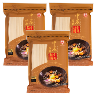 中農粉絲 經典蛋黃拉麵, 900g, 3包