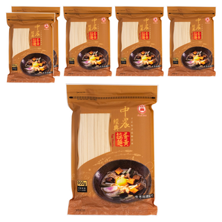 中農粉絲 經典蛋黃拉麵, 900g, 6包