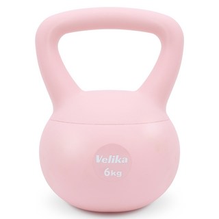 Velika 家庭健身房 運動 軟式 柔軟 壺鈴 SKB-01, 6kg, 1個, 粉紅色