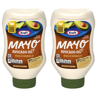 Kraft 卡夫 酪梨油美乃滋, 2個, 650ml