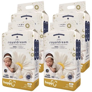 hoppi 皇家系列 嬰兒黏貼型尿布 ~5kg, NB, 264片
