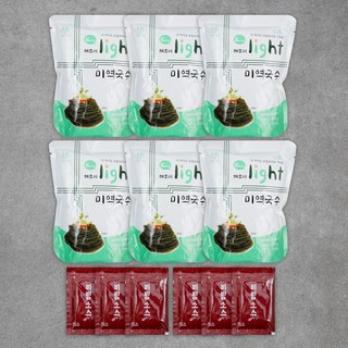 해조미 라이트16 미역국수 300g x 6ea + 비빔소스 60g x 6ea, 2.16kg, 1세트