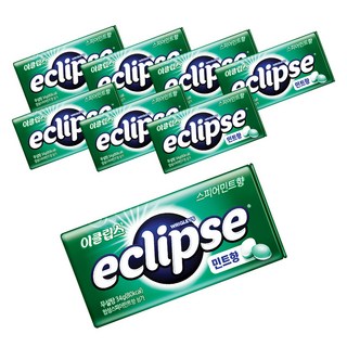 eclipse 易口舒 無糖薄荷錠 綠薄荷口味, 8盒, 34g