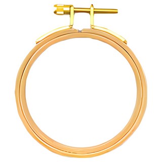 The style 木製圓形繡框 7.5公分十字繡適用, 原木色, 1個