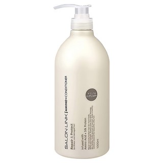 KUMANO 熊野油脂 沙龍級胺基酸潤髮乳 胺基酸+蠶絲蛋白 深度滲透 低刺激性 無色素, 1L, 1瓶