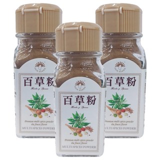 新光洋菜 百草粉 高級複合香料粉 適用於中式料理食材之調味, 24g, 3瓶