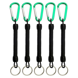 AMSAN 扣環彈簧繩15cm 5入組, 1套, 顏色隨機