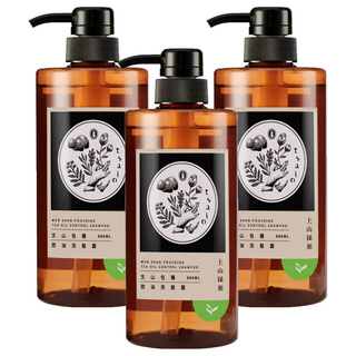 tsaio 上山採藥 控油洗髮露 文山包種 強健髮絲 增強髮質, 600ml, 3瓶