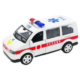 love color 樂彩森林 聲光迴力城市守衛隊 救護車, 聲光效果擬真, 經典救護車造型, 1個, 18 x 9 x 7.5cm (±1cm)