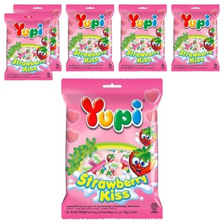 Yupi 草莓之吻造型軟糖, 110g, 6袋