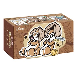 幸福物語 迪士尼系列 方格紋洗臉巾 50條 奇奇蒂蒂 可愛設計 柔軟親膚材質 獨立包裝 乾淨衛生, 1盒