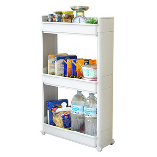 Changsin Living 昌信生活 三層可移動置物架 細縫收納, 灰色