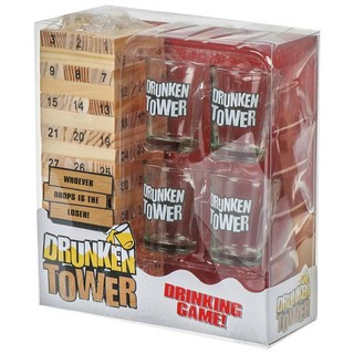 Drunken Tower 喝酒疊疊樂 大白盒 數字款 54塊積木, 1組