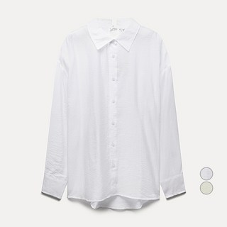 MIXXO 女款天絲透視後開叉襯衫