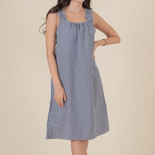 Mintcocoa 女性抓皺細肩帶連身裙睡衣