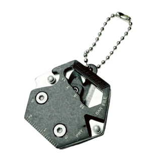 鑰匙圈吊飾硬幣刀 瑞士刀/工具刀/小刀/螺絲刀/螺絲起子/野外求生/拆信刀 60g, 1個