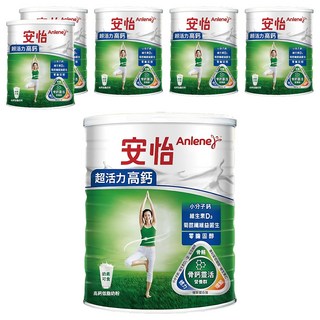 Anlene 安怡 活力高鈣低脂奶粉, 1.5kg, 6罐