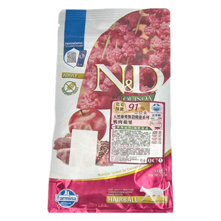 Farmina 法米納 貓用 ND 藜麥無穀乾飼料, 鴨肉蘋果, 300g, 1包