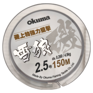 寶熊 OKUMA 尼龍線 雪狼磯 Snow wolf LSSW25150 2.5號, 白色, 1個