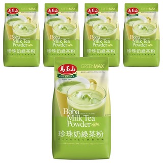馬玉山 珍珠奶綠茶粉, 700g, 1入, 5包