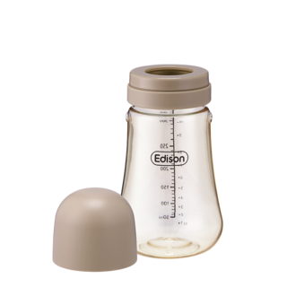 PPSU奶瓶, 米色, 無奶嘴, 340ml, 1個