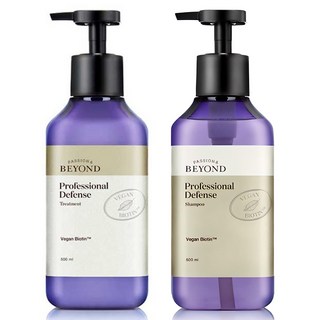 비욘드 프로페셔널 디펜스 탈모증상완화 비건 샴푸 + 헤어트리트먼트, 500ml, 1개