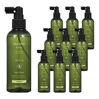 AVCA 頭皮護理強健髮根茶樹護髮液, 200ml, 10瓶