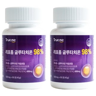 트루미 리포좀 글루타치온 98%, 2개, 90정
