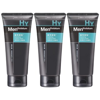 MENTHOLATUM 曼秀雷敦 男士保濕活力洗面乳 - 潤澤肌膚，展現活力光采，溫和潔淨, 100g, 3條