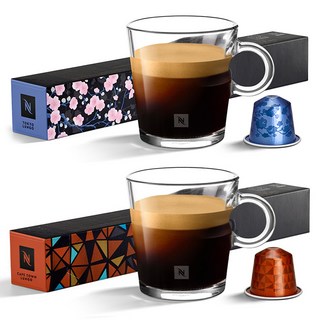 네스프레소 오리지널 익스플로레이션 캡슐커피 도쿄 룽고10p 5.8g + 케이프타운 룽고10p 5.5g, 1세트