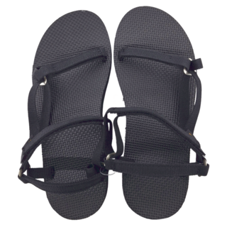 Teva Original Universal Slim 女款織帶涼鞋 - 纖物鞋面橡膠外底, 25cm, 黑色