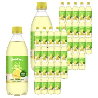 썬키스트 애사비 제로 탄산음료 레몬, 500ml, 40개