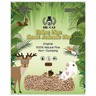 SIR CAT 貓爵士 松木貓砂, 雙層貓砂盆專用, 100%天然松木, 低塵, 超強吸收, 4.8kg, 1包