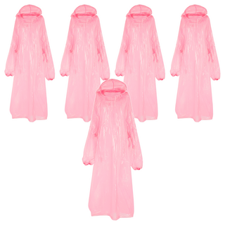 雙龍牌 玩酷輕便雨衣 PE聚乙烯材質 2XL尺寸(155~175cm) SGS規格, 顏色隨機, 5件